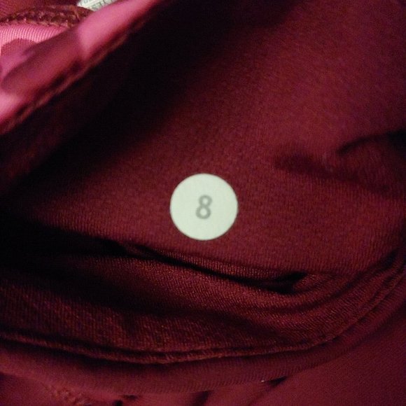 Lululemon Athletica leggings cranberry size 8 - Picture 9 of 10